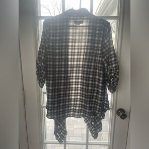 Brown Flowy Flannel